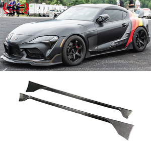 Maxton - Lame du pare-chocs arriere V.2 Toyota Supra Mk5 Rouge