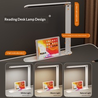 Petite lampe de bureau pliable et réglable en hauteur pour lit, table d'étude, fenêtre en baie, dortoir, utilisation mobile