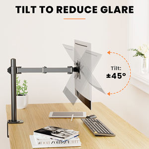 ขาตั้งจอคอมพิวเตอร์แบบแขนเดี่ยว ทำจากโลหะผสมเหล็ก ปรับระดับได้ สำหรับจอขนาด 13-27 นิ้ว ปรับเอียงได้ 90 องศา ออกแบบตามหลักสรีรศาสตร์ รองรับมาตรฐาน <span class=keywords><strong>VESA</strong></span> มีสินค้าในสต็อก - Product Image 4