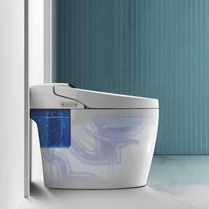 Kinh tế hiện đại chân tự động cảm biến tuôn ra sang trọng thông minh Nhà vệ sinh điều khiển từ xa tủ quần áo nước <span class=keywords><strong>WC</strong></span> một mảnh thông minh nhà vệ sinh - Product Image 5
