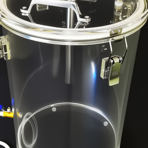 Transparent Acrylic Vacuum Bucket, Organic Glass Defoaming And Defoaming Bucket, Negative Pressure Sealing Leak Detector Bucket - Product Image 3