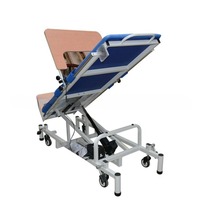 Table de physiothérapie électrique pour adultes avec correcteur de cheville, table inclinable pour la rééducation, dispositif de position assise, lit vertical