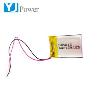Lipo Batterij 360Mah <span class=keywords><strong>3</strong></span>.7V Lithium Polymeer Batterijen Voor Koop YJ482530 Met Bis Certificaten - Product Image 5