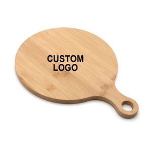 Tabla de Cortar de Madera de Bambú de Alta Calidad con Logotipo Personalizado Grabado, 2.0 cm de Grosor, para Cocina, Pan, Frutas, Pizza - Product Image 1