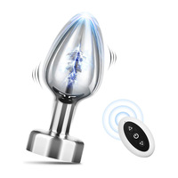 Plug anal en métal télécommandé avec fonction d'aspiration magnétique, accessoire féminin
