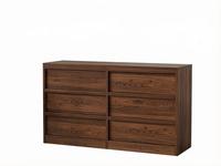 Commode moderne à 3 tiroirs en MDF massif, design contemporain, écologique, durable, meuble de rangement pour chambre à coucher, salon, design minimaliste