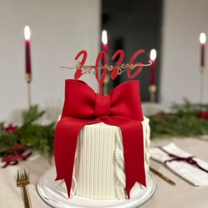 Honey And Sweetness 2026 New Year <b>Acrylic</b> Cake Decorations Happy New Year Party Cake Plugins - Product Image 3