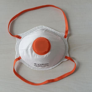 Produsen masker Respirator FFP2 disetujui CE masker wajah sekali pakai FFP2 dengan katup pernapasan aliran dingin ukuran reguler untuk dewasa - Product Image 5