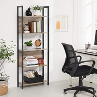 Estante de escalera de 5 niveles de estilo industrial, estanterías con Marco, estante de almacenamiento de cocina y oficina para sala de estar y muebles de entrada