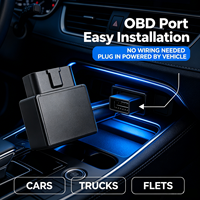 Mini Rastreador GPS OBD 4G, Plug & Play, Resistente al Agua, Compatible con GLONASS y Beidou, Aplicación para Android e iOS, con 1 Año de Garantía