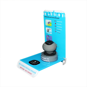 Customized china factory high-end counter black acrylic cellphone speaker <b>display</b> <b>stand</b>/camera <b>display</b> - Product Image 1