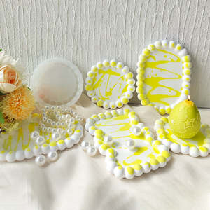 Awal Riser pot bunga silikon murah cetakan gelembung coaster cetakan silikon Oval Kristal Drop cetakan penyimpanan <span class=keywords><strong>Resin</strong></span> - Product Image 2