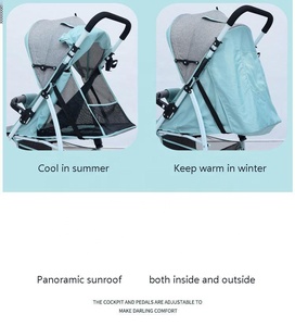 Carriolas Cochecitos de Bebé Kinderwagen, Sistema de Viaje Alemán, Ligero, Plegable, Cochecito de Bebé 3 en 1 para Avión - Product Image 4