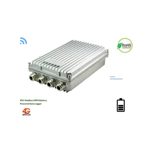 Detector inalámbrico suelo IP67 Modbus GPRS Sistema de monitoreo remoto de registrador de datos multicanal alimentado por batería