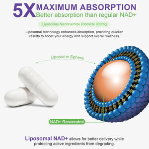 Acentiallabs kapsul suplemen propioninamide mononukleotide kapsul Anti Penuaan NAD kapsul suplemen Resveratrol Nad - Product Image 3