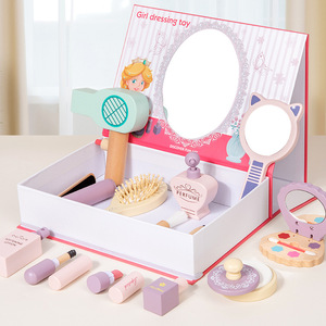 Juego de Juguetes de Maquillaje para Niñas, Juego de Cosméticos de Juguete, Regalo de Cumpleaños para Princesitas, Juguetes Educativos de Madera para Niñas - Product Image 3