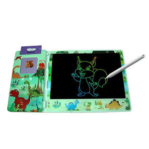 Giocattolo Personalizzato 2 in 1 per Terapia del Linguaggio per Bambini Autistici, 224 Parole Visive, Flashcard Parlanti, Tablet LCD per Scrittura, Giocattolo Ricaricabile USB - Product Image 1