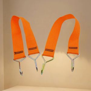 Support de câble/tuyau souterrain en sangle 100% nylon avec crochet en acier non soudé, capacité de charge 6,8 kg - Product Image 2