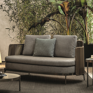 Muebles de Madera de Teca de Estilo Popular Personalizables con Juego de Cojines, Cama Seccional para Patio y Hotel, para Exteriores - Product Image 3