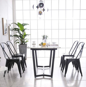 Venta al por mayor de diseño moderno Vintage Industrial de acero Marco de hierro de metal Tolix <span class=keywords><strong>Bristo</strong></span> sillas de comedor - Product Image 3