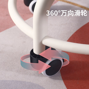 Transparent Kids Chair With Casters Jelly Color Sponge Seat Support Structure For Child - Product Image 4