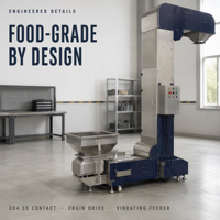 Élévateur à godets industriel certifié CE pour céréales, blé, riz, usine d'aliments pour animaux, capacité personnalisée, OEM ODM