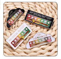 Broche personnalisée à énergie de conversion d'humeur, épingle à revers personnalisée, badge à motif de logo personnalisé, épingle en métal pour femmes et hommes