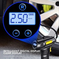 120W Car Air Compressor Wired Wireless Handheld Car Inflatable Pump With LED Light Portable Electric Automobiles Tire Inflator