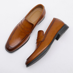 Chaussures Oxford en cuir Chaussures de ville en cuir véritable de haute qualité pour hommes, idéales pour le bureau - Product Image 6