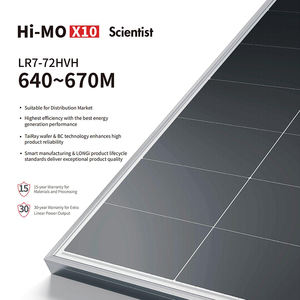 Alta efficienza long Hi-mo X10 scienziato LR7-72HVH 640 ~ 670M modulo PV 640w 645w 650w 655w 660w 665w 670w pannello solare - Product Image 1