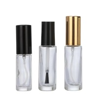 Envase para Esmalte de Uñas con Tapa de Bambú, Botella Vacía para Esmalte de Uñas con Tapa de Madera, Botella para Esmalte de Uñas de Bambú