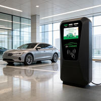 Estación de Carga Comercial para Vehículos Eléctricos 7/11/22kW Tipo 2 OCPP 1.6J IP54 Montada en Pared Solución de Estacionamiento para Lugares de Trabajo Nuevo Jinghu TA-AC-L-B