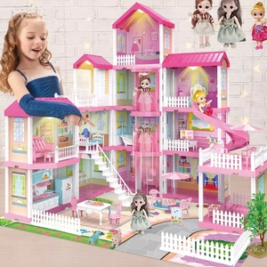 Nuevo diseño <span class=keywords><strong>niñas</strong></span> regalo niños plástico luz <span class=keywords><strong>casa</strong></span> <span class=keywords><strong>de</strong></span> <span class=keywords><strong>muñecas</strong></span> muebles y accesorios conjunto tamaño grande princesa Castillo <span class=keywords><strong>casa</strong></span> <span class=keywords><strong>de</strong></span> <span class=keywords><strong>muñecas</strong></span> - Product Image 6