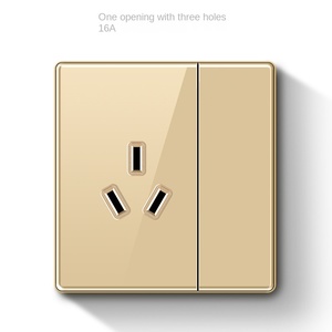 Ultra-thin Toughened Glass Mirror <b>Switch</b> Socket Panel Type 86 Concealed Household Wall <b>Power</b> Supply Five Holes Toughened Glass - Product Image 5