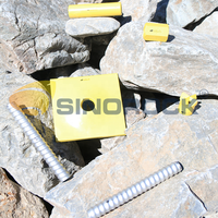 Barres d'ancrage autoperceuses en acier SINOROCK R32, barres creuses de 32 mm de diamètre, capacité de 5 tonnes pour le soutien au sol et l'ingénierie des pentes