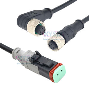 Коннектор M12 для Deutsch DT AMP суперуплотнительный наформованный кабель IP67 Male 3 4 5 8-позиционный преобразователь - Product Image 2