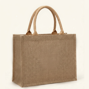 High Demand EcoDari Fashion Natural Jute Gift <b>Bags</b> Non Woven Handles <b>Medium</b> <b>Size</b> Wedding Party Shops Retail Use Wholesale Supply - Product Image 1