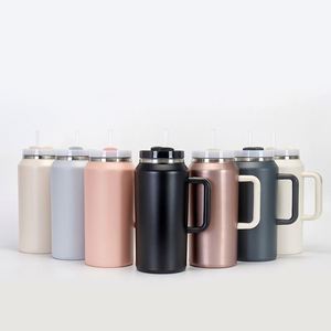 Cross-border 304 Stainless Steel Vacuum Thermos <b>Cup</b> 64oz Thick <b>Large</b> Capacity Cold Water Outdoor Portable Sports American-style - Product Image 1