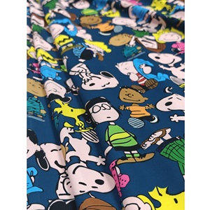 Tejido impreso ligero 120gsm transpirable resistente a las arrugas tela de seda Latina Vietnam Pijama uso para ropa-ropa de dormir - Product Image 1
