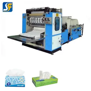 Small 3 Lane Automatic Paper Production Line Facial/ Pocket Tissue Paper Making Machine