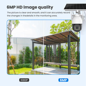 Caméra Dôme Solaire 4G la Plus Vendue 6MP Caméra de Sécurité Extérieure Angle de Vision 350° Vision Nocturne Stockage Cloud Carte SIM - Product Image 6