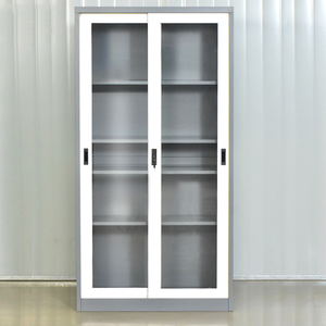 Meubles de bureau Armoire de rangement de dossiers <span class=keywords><strong>2</strong></span> portes Armoire en acier Équipement de bureau Armoires de rangement à portes coulissantes de haute qualité - Product Image 2
