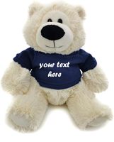 Ours en peluche personnalisé OEM Sophie, 11 pouces, super doux, avec t-shirt, logo personnalisé, jouet en peluche réconfortant, cadeau pour enfants