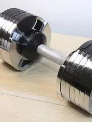 Ensemble d'haltères personnalisés avec logo pour salle de sport, électroplaqués ronds, 20 kg, 24 kg, 32 kg, 36 kg, 40 kg, 40,5 kg, 45 kg, 80 lb, 90 lb, 100 lb, poids libres <span class=keywords><strong>Nuobell</strong></span> - Product Image 4