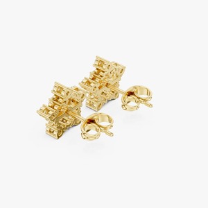 Pendientes de Diamantes Florales Elegantes de la Mejor Calidad para Mujer con Brillantes Piedras de Circonia Cúbica para Uso Diario y de Fiesta, Joyería en Venta - Product Image 4