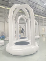 Château gonflable intérieur en PVC avec trampoline et jeux de saut à l'élastique pour aire de jeux sportive