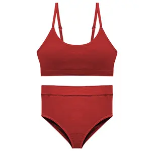 MOTE-ZC323 الساخن مثير الأحمر البرازيلي طقم سراويل داخلية بالاضافة الى حجم الصلبة اللون مثير الملابس الداخلية الملابس الداخلية رقيقة النايلون حمالات الصدر والنساء الملابس الداخلية مجموعة