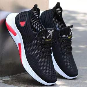 पुरुषों की ग्रीष्मकालीन स्पोर्टी जाल सांस लेने योग्य पतली कैजुअल स्लिप-ऑन स्नीकर्स नरम-सोल्ड चलने वाले जूते रंग मध्यम आयु वर्ग के पुरुषों के साथ - Product Image 4