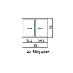 Manufacturer Supplier Ready Made White Sliding Windows Doors Vinyl uPVC Profiles Frame With Steel Material Insert