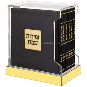 Rak Buku Akrilik Yahudi Kustom Pabrik Rak Buku Lucite Perak Emas Kustom